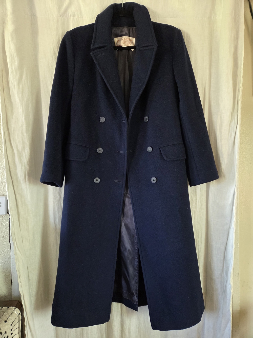 Pendleton | 100% Wool  Navy Double-Breasted Pea Coat
